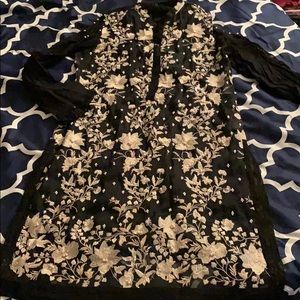 Embroidery and pearls shirt